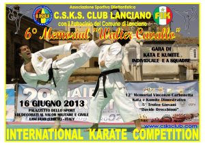 6° Memorial Walter Cavallo - International Karate Competition