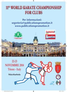 11° Campionato del Mondo di Karate per Club