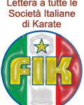 Lettera a tutte le Società Italiane di Karate