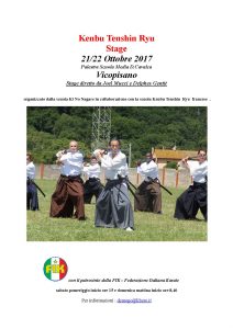 Stage di Kenbu Tenshin Ryu