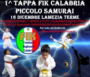 1° Tappa FIK Calabria - Piccolo Samurai