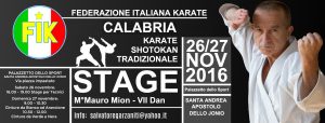5° Stage di Karate Tradizionale con il M° Mion