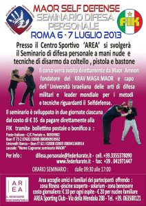 Seminario Krav Maga Maor Self Defense
