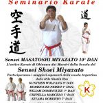 Stage di Karate Shorin Ryu con M° Miyazato